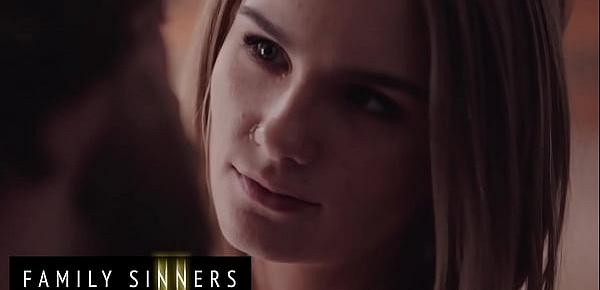  Brad Newman Cant Resist His Step Daughter (Natalie Knight) When She Sneaks Into His Bed - Family Sinners